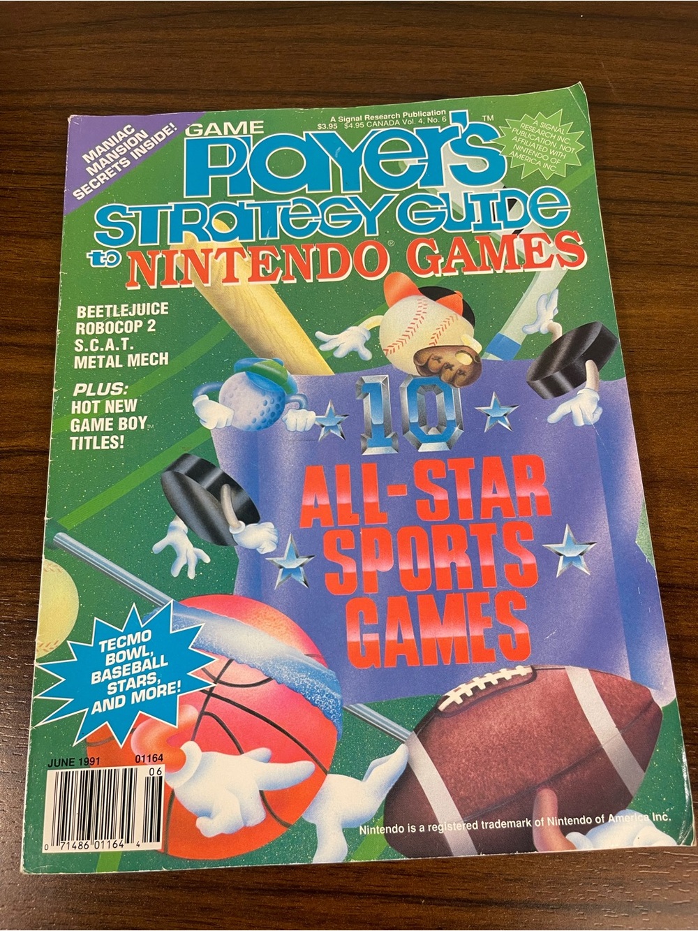 vintage Player's Strategy Guide to Nintendo Games magazine June 1991 RARE 275